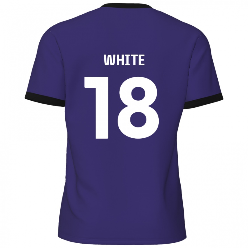 Homem Camisola Harvey White #18 Roxo Alternativa 2024/25 Camisa Brasil