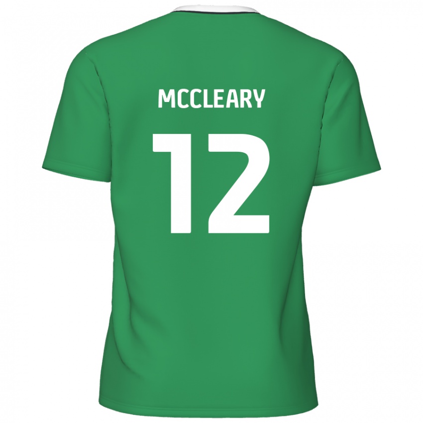 Homem Camisola Garath Mccleary #12 Listras Brancas Verdes Alternativa 2024/25 Camisa Brasil