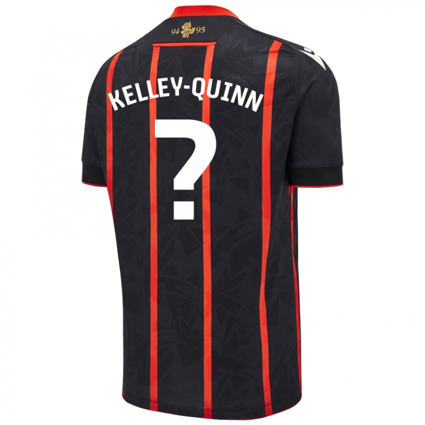 Homem Camisola Leon Kelley-Quinn #0 Vermelho Preto Alternativa 2024/25 Camisa Brasil