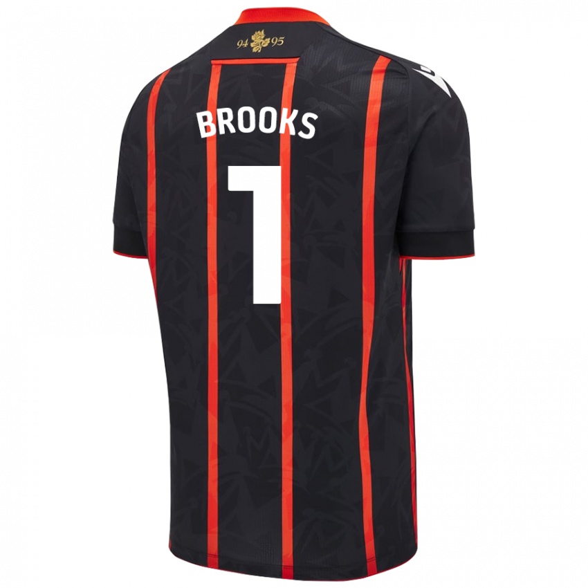 Homem Camisola Alexandra Brooks #1 Vermelho Preto Alternativa 2024/25 Camisa Brasil