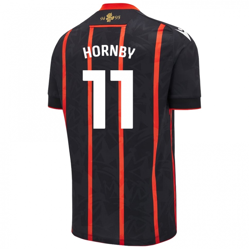 Homem Camisola Megan Hornby #11 Vermelho Preto Alternativa 2024/25 Camisa Brasil