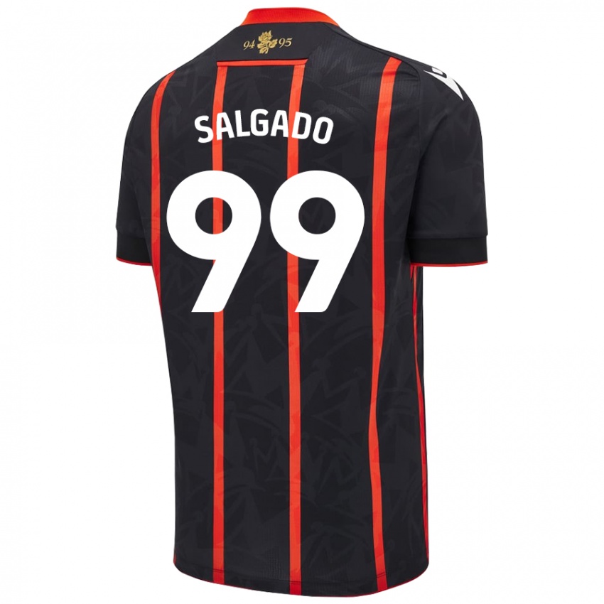 Homem Camisola Shanell Salgado #99 Vermelho Preto Alternativa 2024/25 Camisa Brasil