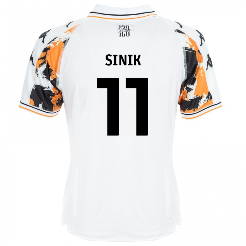 Homem Camisola Doğukan Sinik #11 Branco Alternativa 2024/25 Camisa Brasil