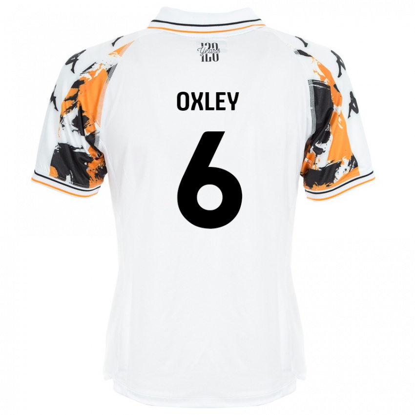 Homem Camisola Tilly Oxley #6 Branco Alternativa 2024/25 Camisa Brasil