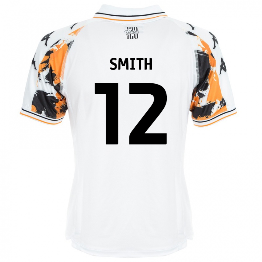 Homem Camisola Emily Smith #12 Branco Alternativa 2024/25 Camisa Brasil