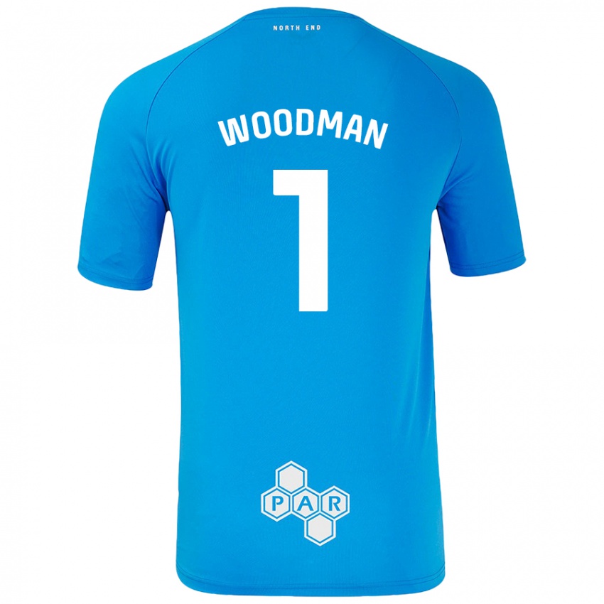 Homem Camisola Freddie Woodman #1 Céu Azul Alternativa 2024/25 Camisa Brasil