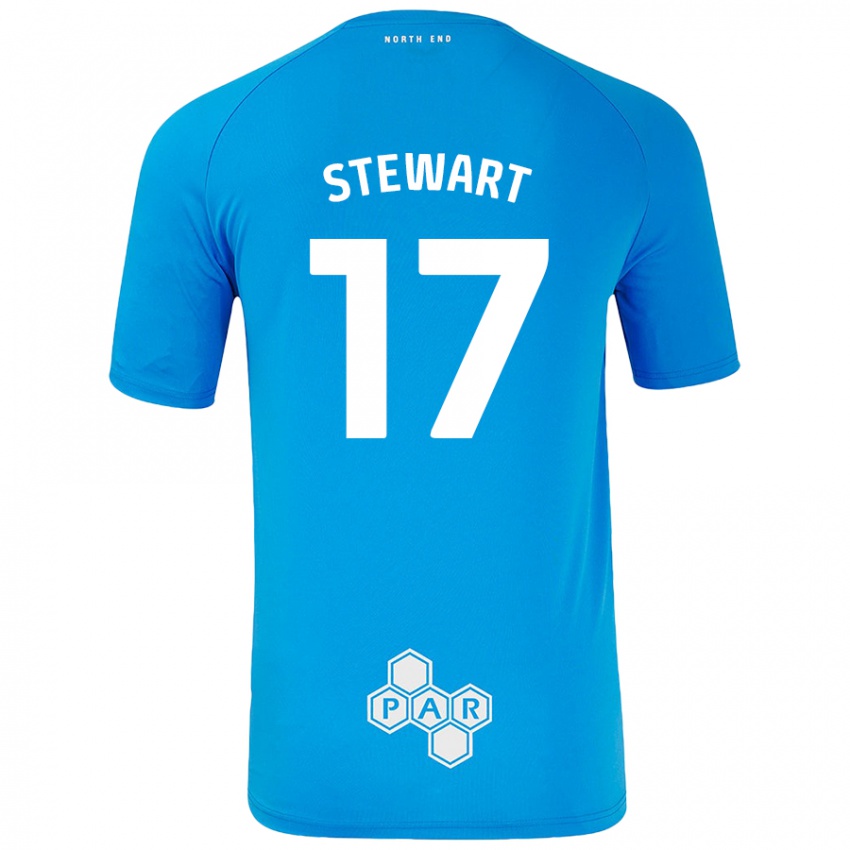 Homem Camisola Layton Stewart #17 Céu Azul Alternativa 2024/25 Camisa Brasil