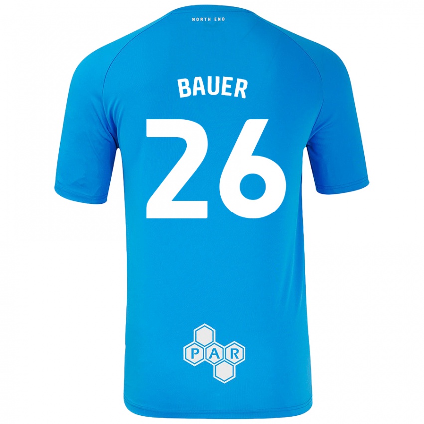 Homem Camisola Patrick Bauer #26 Céu Azul Alternativa 2024/25 Camisa Brasil