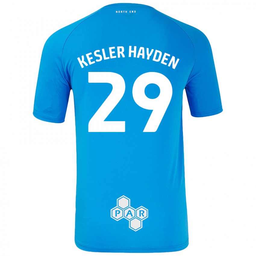 Homem Camisola Kaine Kesler-Hayden #29 Céu Azul Alternativa 2024/25 Camisa Brasil