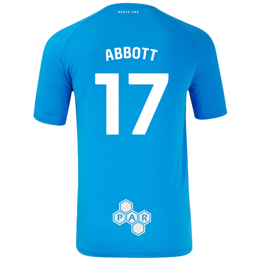 Homem Camisola Becky Abbott #17 Céu Azul Alternativa 2024/25 Camisa Brasil