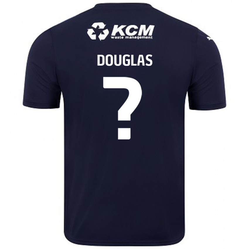 Homem Camisola Hamish Douglas #0 Azul Marinho Alternativa 2024/25 Camisa Brasil