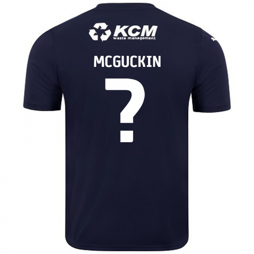 Homem Camisola Ciaran Mcguckin #0 Azul Marinho Alternativa 2024/25 Camisa Brasil