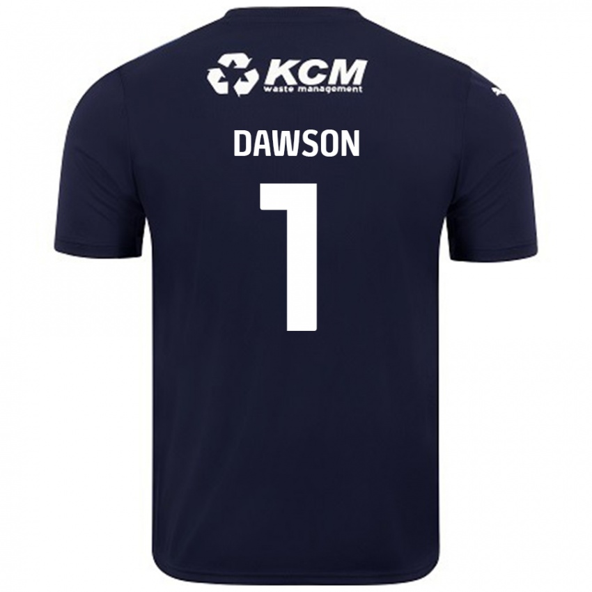 Homem Camisola Cameron Dawson #1 Azul Marinho Alternativa 2024/25 Camisa Brasil