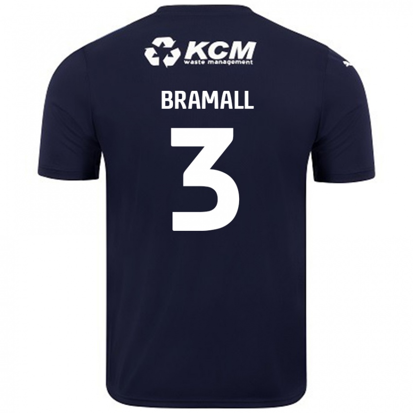 Homem Camisola Cohen Bramall #3 Azul Marinho Alternativa 2024/25 Camisa Brasil