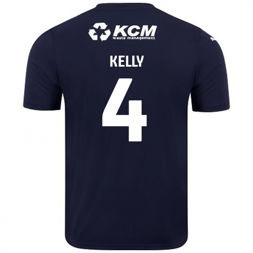 Homem Camisola Liam Kelly #4 Azul Marinho Alternativa 2024/25 Camisa Brasil