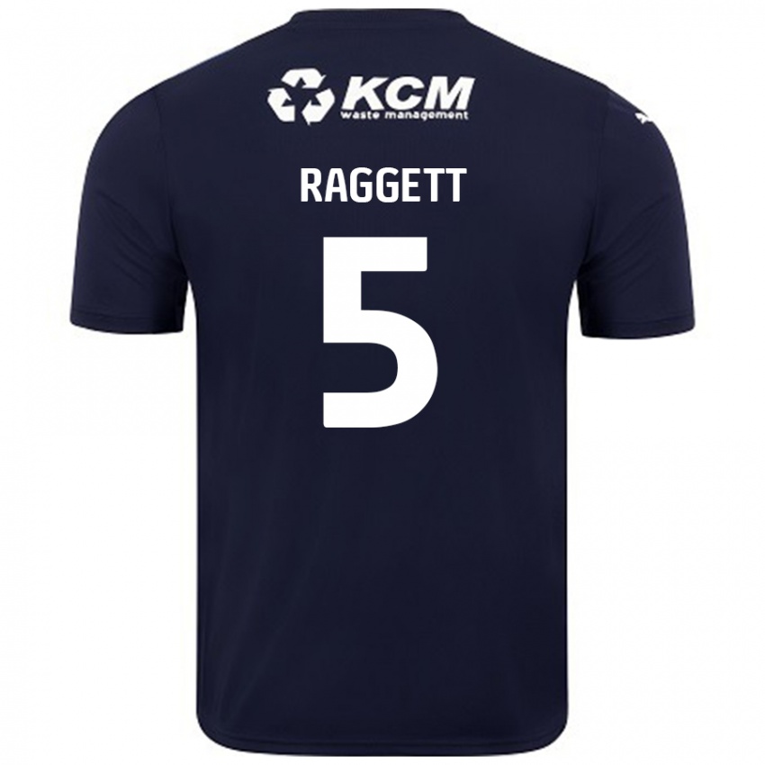 Homem Camisola Sean Raggett #5 Azul Marinho Alternativa 2024/25 Camisa Brasil