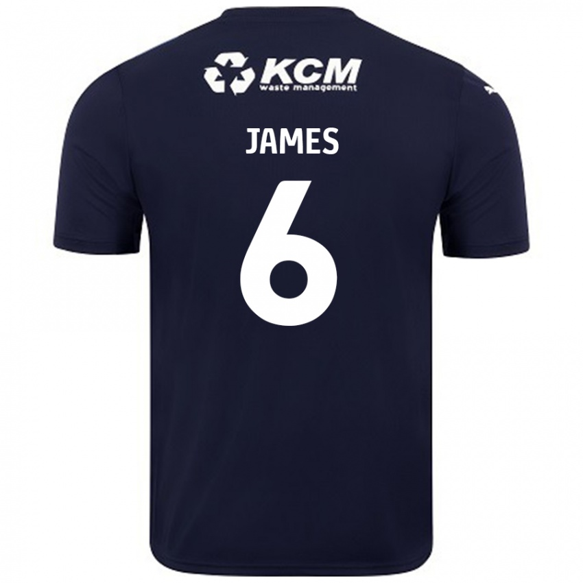 Homem Camisola Reece James #6 Azul Marinho Alternativa 2024/25 Camisa Brasil