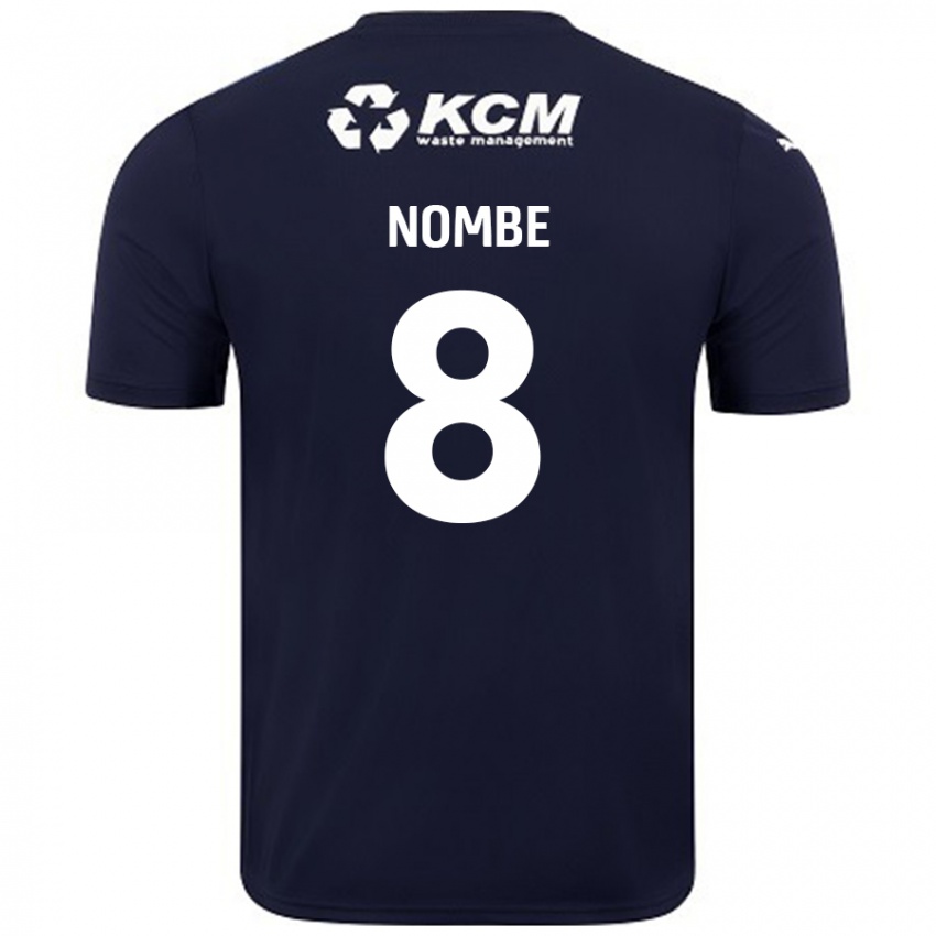 Homem Camisola Sam Nombe #8 Azul Marinho Alternativa 2024/25 Camisa Brasil