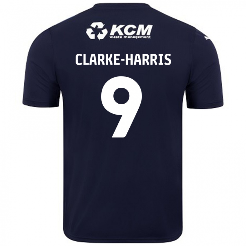 Homem Camisola Jonson Clarke-Harris #9 Azul Marinho Alternativa 2024/25 Camisa Brasil