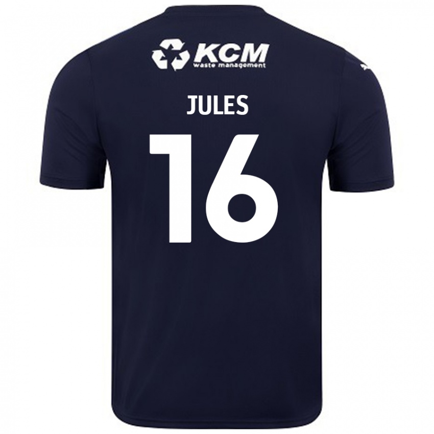 Homem Camisola Zak Jules #16 Azul Marinho Alternativa 2024/25 Camisa Brasil