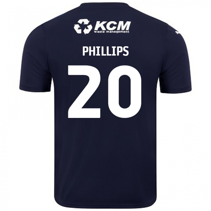 Homem Camisola Dillon Phillips #20 Azul Marinho Alternativa 2024/25 Camisa Brasil