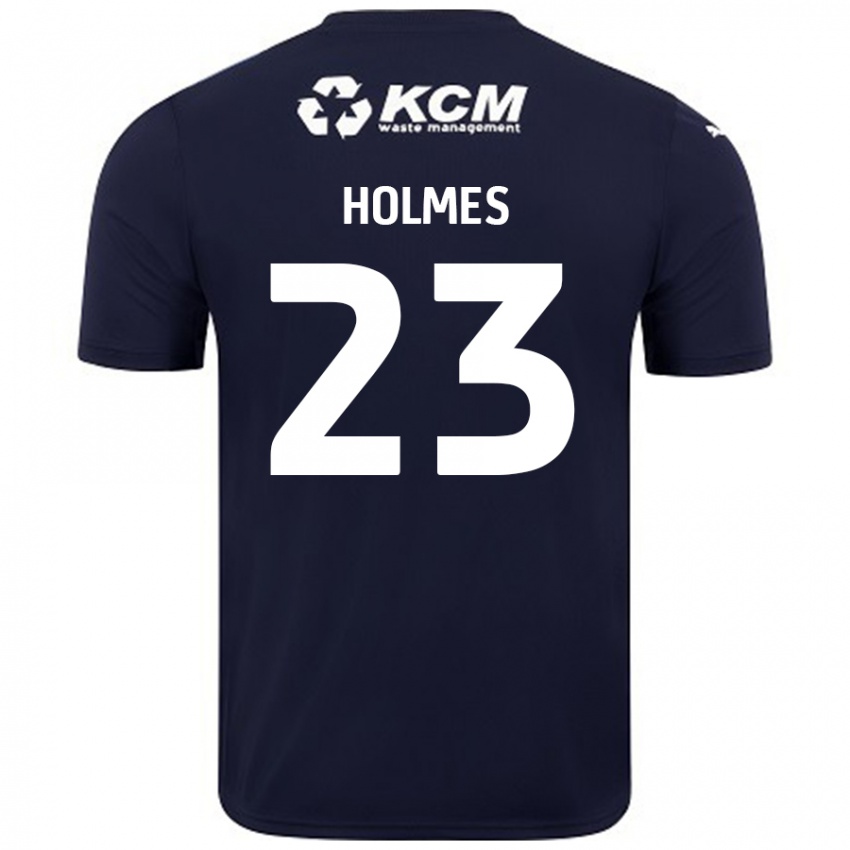 Homem Camisola Jack Holmes #23 Azul Marinho Alternativa 2024/25 Camisa Brasil