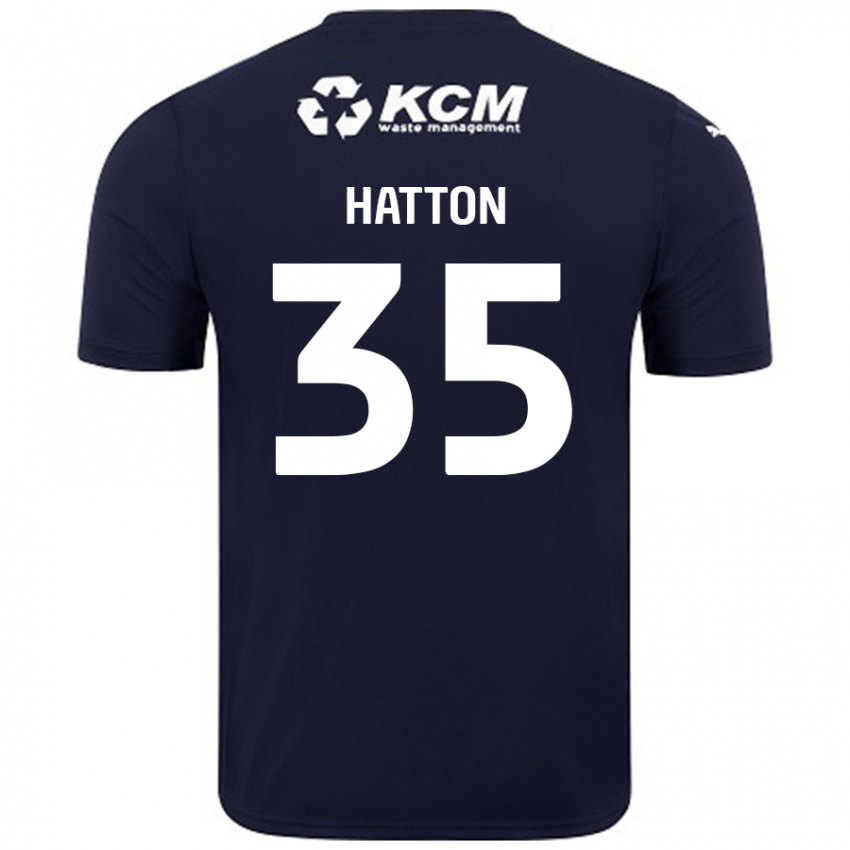 Homem Camisola Ben Hatton #35 Azul Marinho Alternativa 2024/25 Camisa Brasil