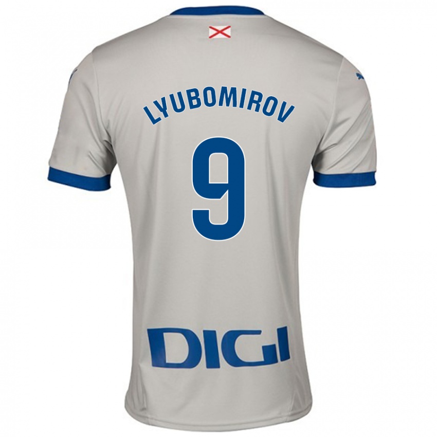 Homem Camisola Daniel Lyubomirov #9 Cinza Leve Alternativa 2024/25 Camisa Brasil