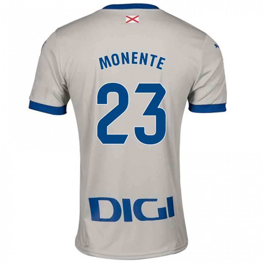 Homem Camisola Leyre Monente #23 Cinza Leve Alternativa 2024/25 Camisa Brasil