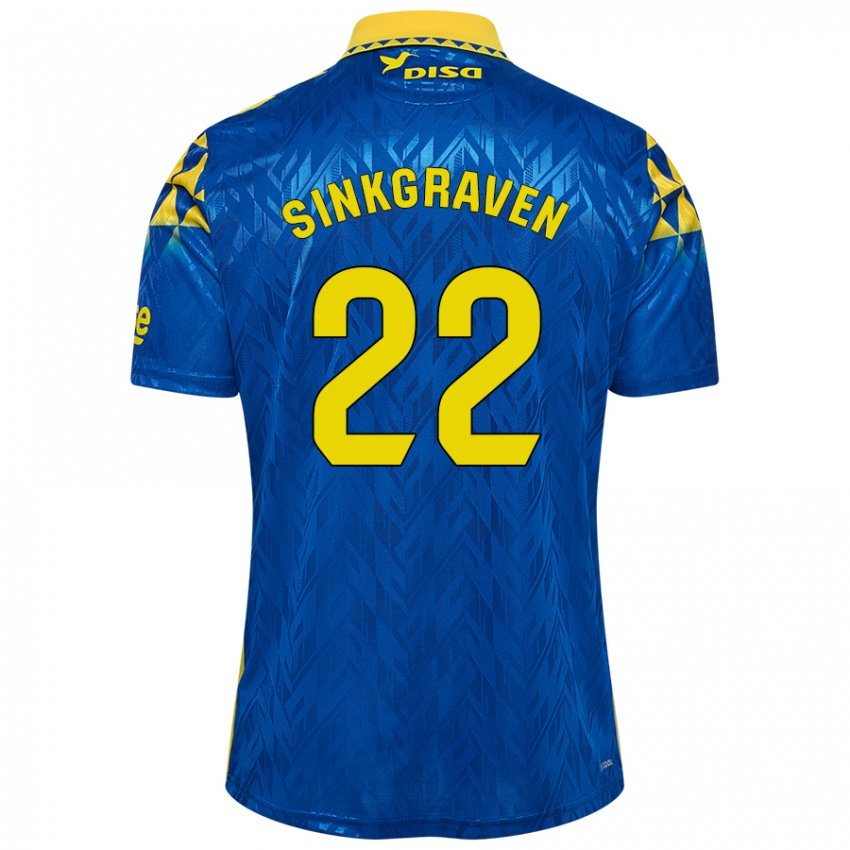 Homem Camisola Daley Sinkgraven #22 Amarelo Azul Alternativa 2024/25 Camisa Brasil