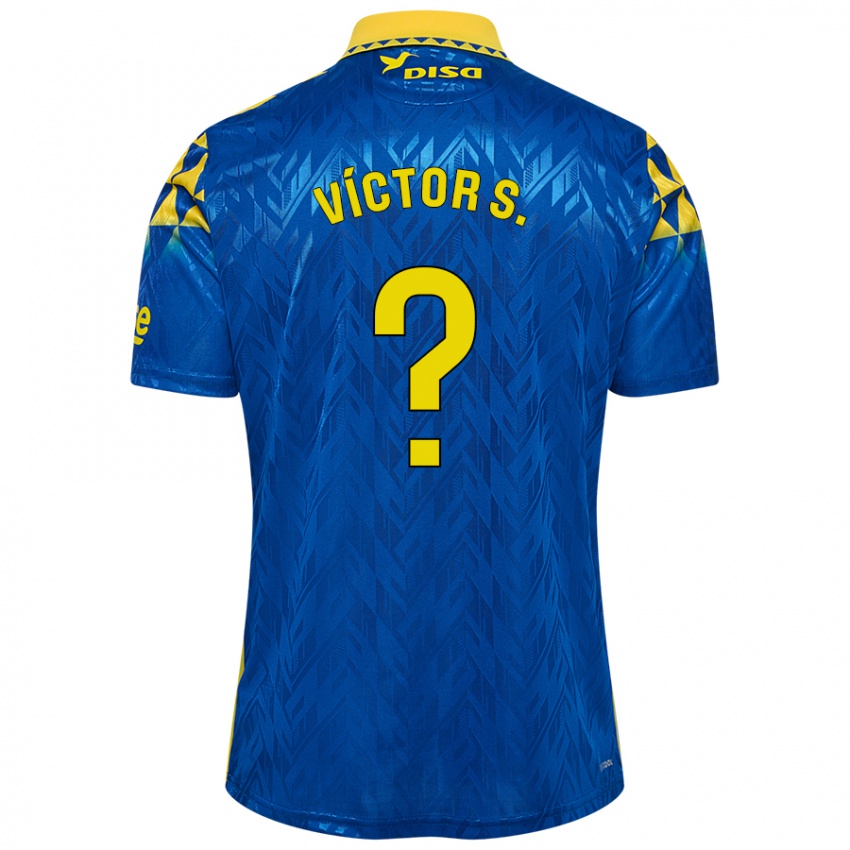 Homem Camisola Víctor Sánchez #0 Amarelo Azul Alternativa 2024/25 Camisa Brasil