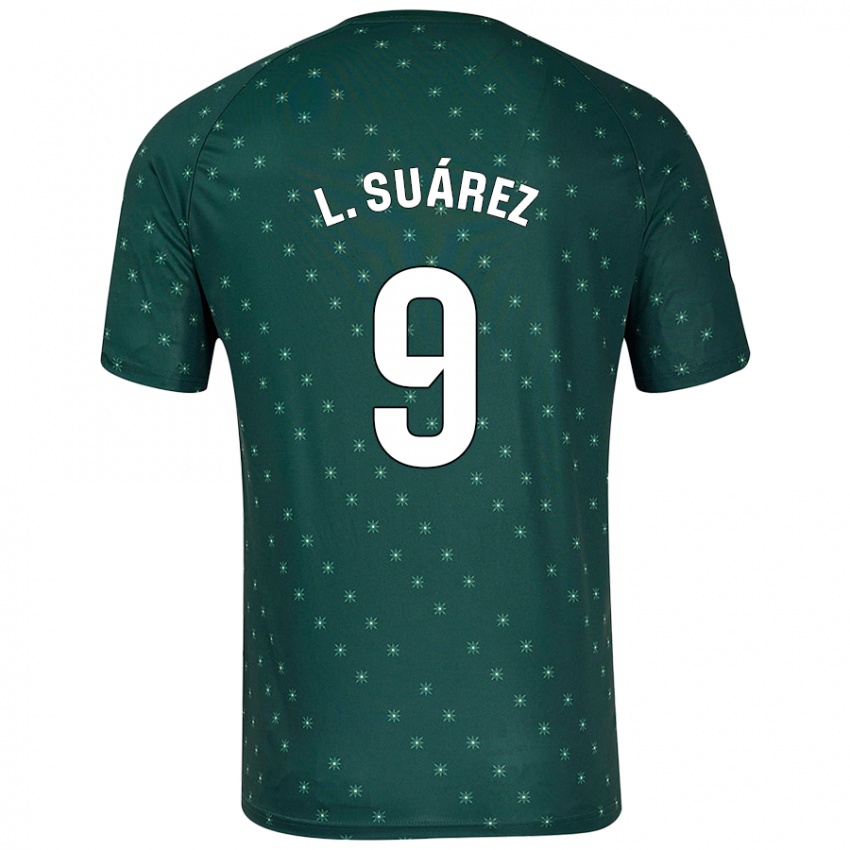 Homem Camisola Luis Suárez #9 Verde Escuro Alternativa 2024/25 Camisa Brasil