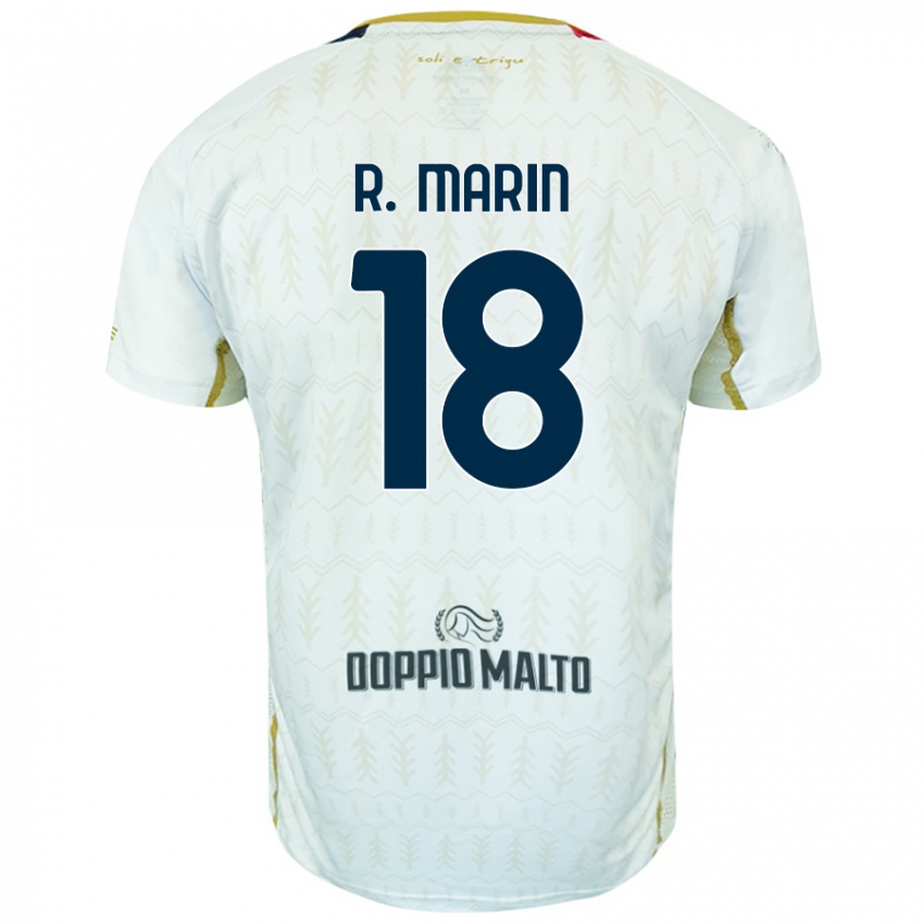 Homem Camisola Răzvan Marin #18 Branco Alternativa 2024/25 Camisa Brasil