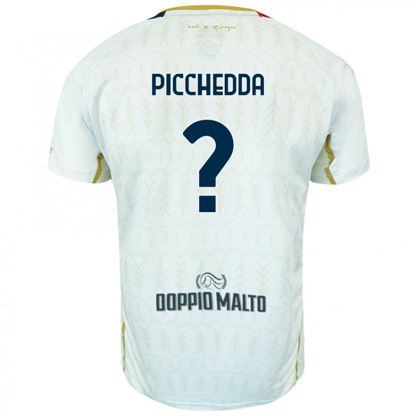 Homem Camisola Marco Picchedda #0 Branco Alternativa 2024/25 Camisa Brasil