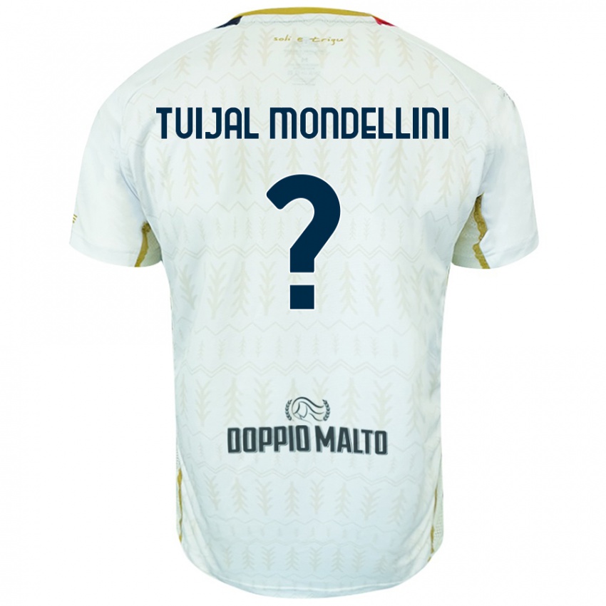 Homem Camisola Luca Tuijal Mondellini #0 Branco Alternativa 2024/25 Camisa Brasil