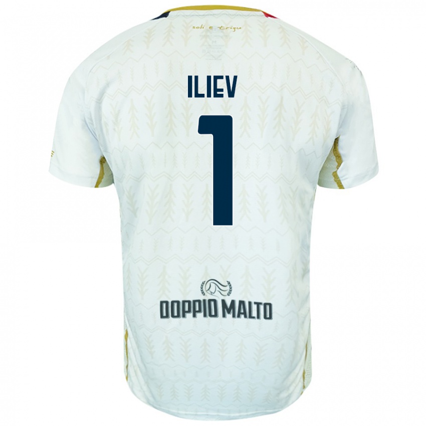 Homem Camisola Velizar-Iliya Iliev #1 Branco Alternativa 2024/25 Camisa Brasil