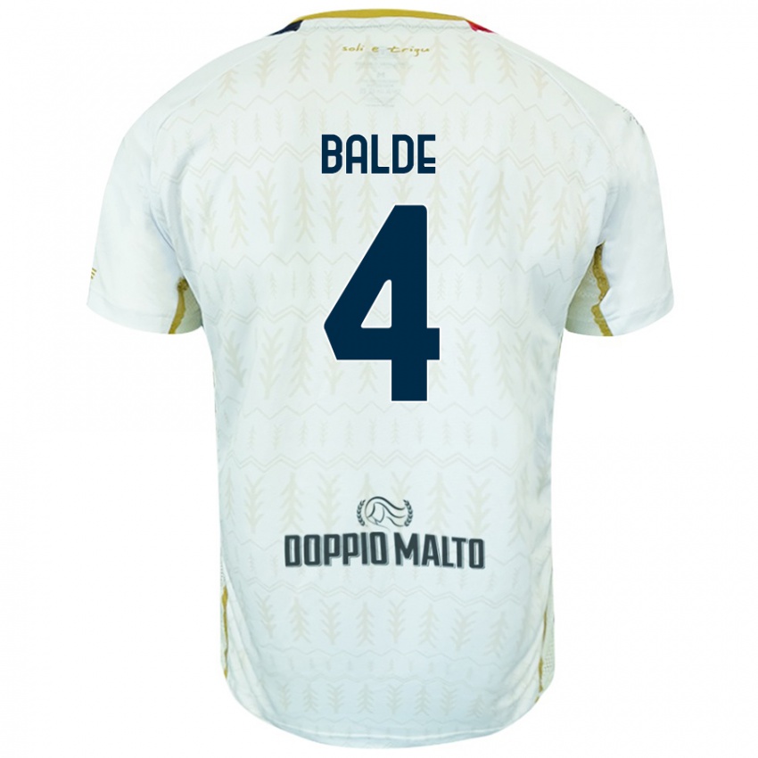 Homem Camisola Mamadou Balde #4 Branco Alternativa 2024/25 Camisa Brasil