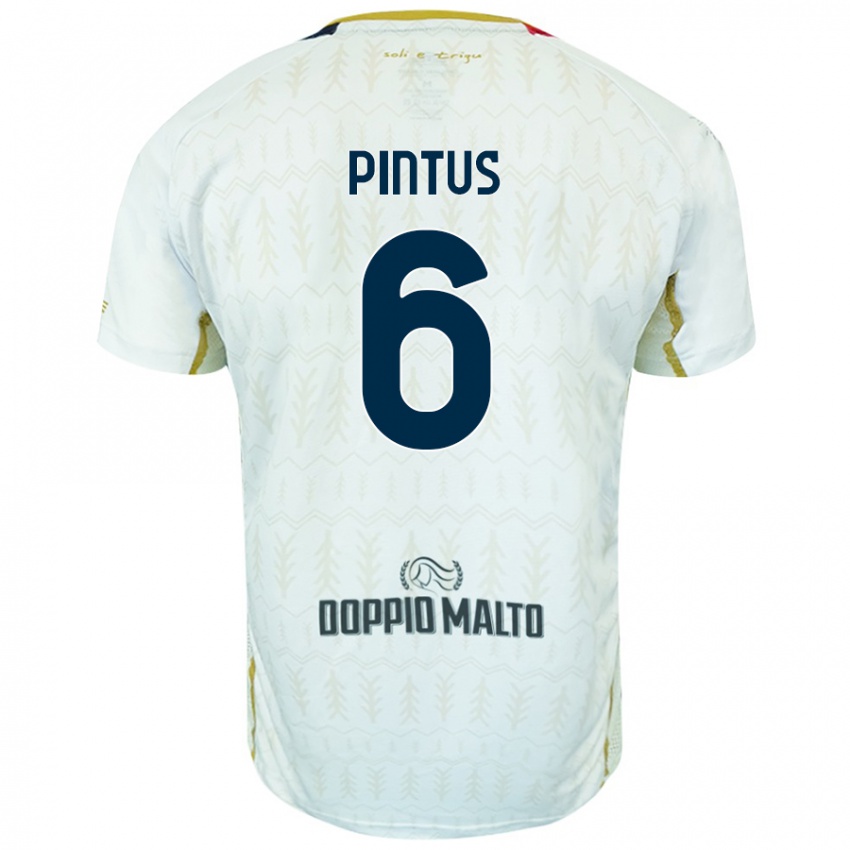 Homem Camisola Nicola Pintus #6 Branco Alternativa 2024/25 Camisa Brasil