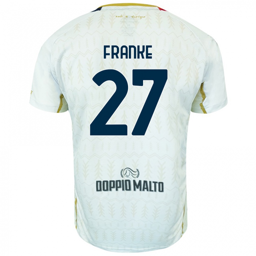 Homem Camisola Antoni Franke #27 Branco Alternativa 2024/25 Camisa Brasil