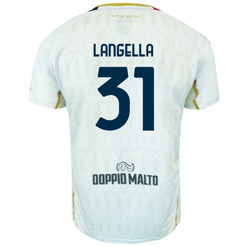 Homem Camisola Matteo Langella #31 Branco Alternativa 2024/25 Camisa Brasil