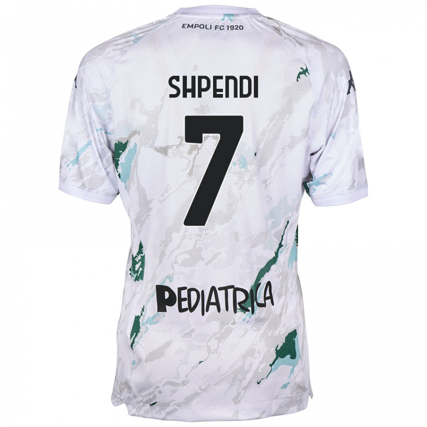 Homem Camisola Stiven Shpendi #7 Cinzento Alternativa 2024/25 Camisa Brasil