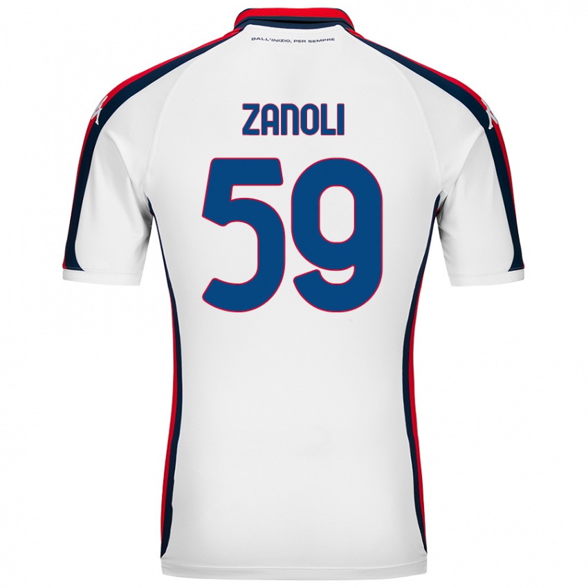 Homem Camisola Alessandro Zanoli #59 Branco Alternativa 2024/25 Camisa Brasil