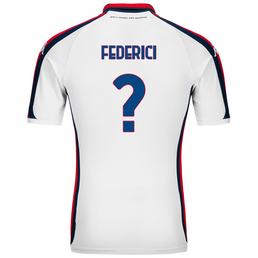 Homem Camisola Matteo Federici #0 Branco Alternativa 2024/25 Camisa Brasil