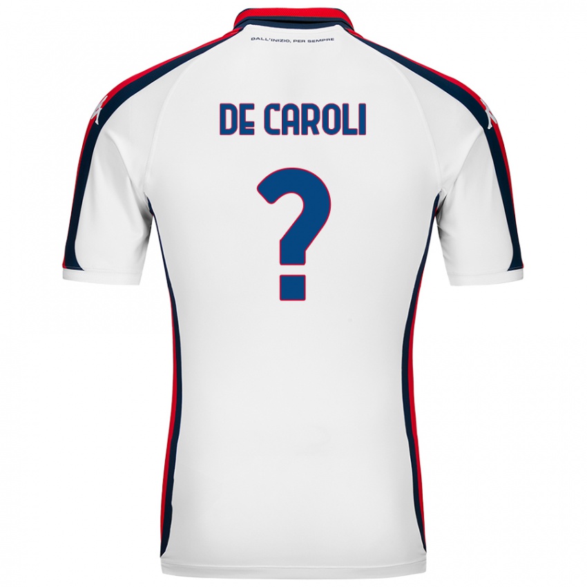 Homem Camisola Mattia De Caroli #0 Branco Alternativa 2024/25 Camisa Brasil