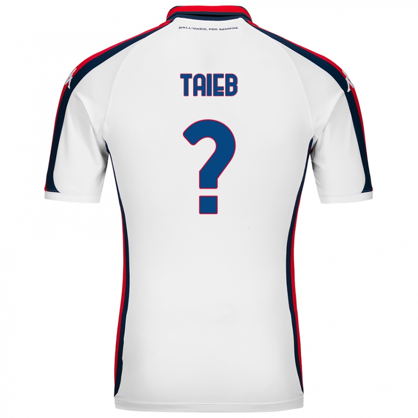 Homem Camisola Chad Taieb #0 Branco Alternativa 2024/25 Camisa Brasil