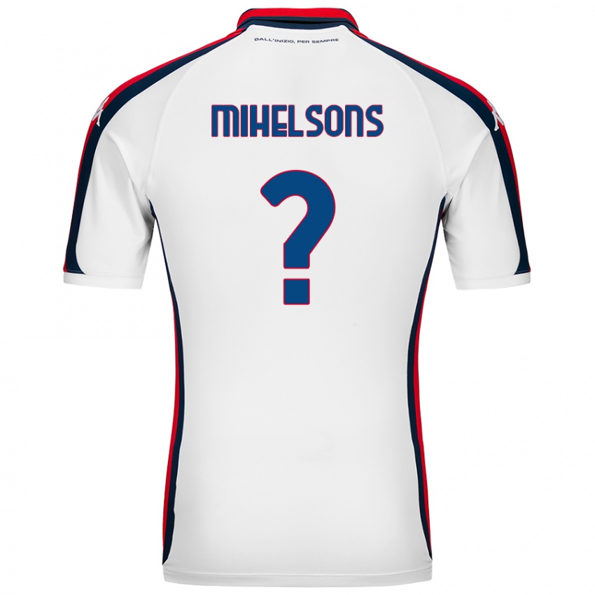 Homem Camisola Rendijs Mihelsons #0 Branco Alternativa 2024/25 Camisa Brasil