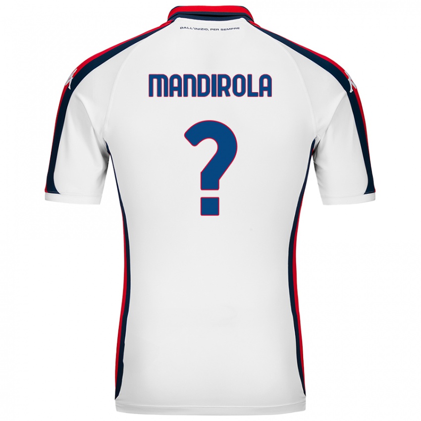 Homem Camisola Gabriele Mandirola #0 Branco Alternativa 2024/25 Camisa Brasil