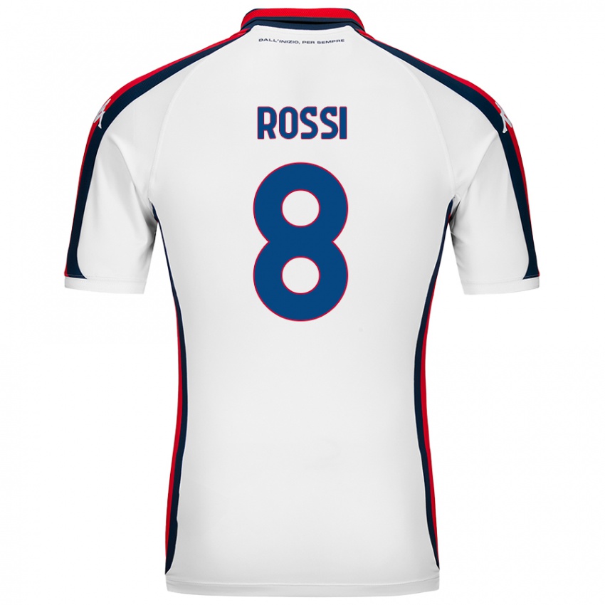 Homem Camisola Gianluca Rossi #8 Branco Alternativa 2024/25 Camisa Brasil