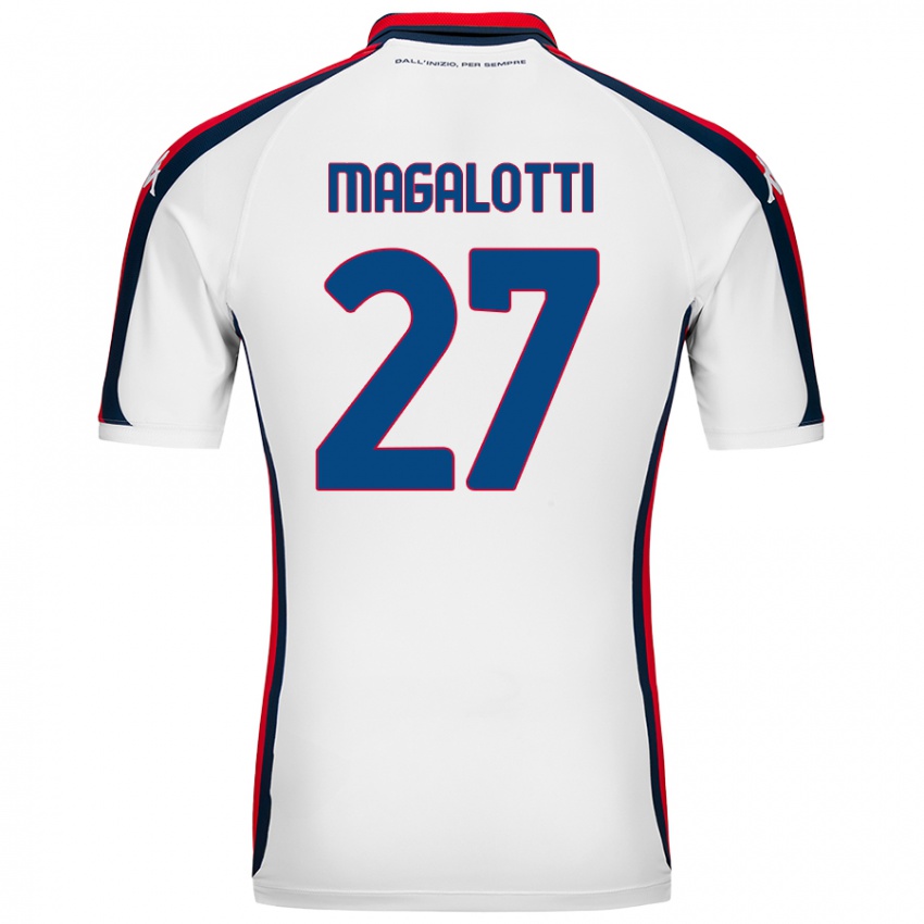 Homem Camisola Gabriele Magalotti #27 Branco Alternativa 2024/25 Camisa Brasil