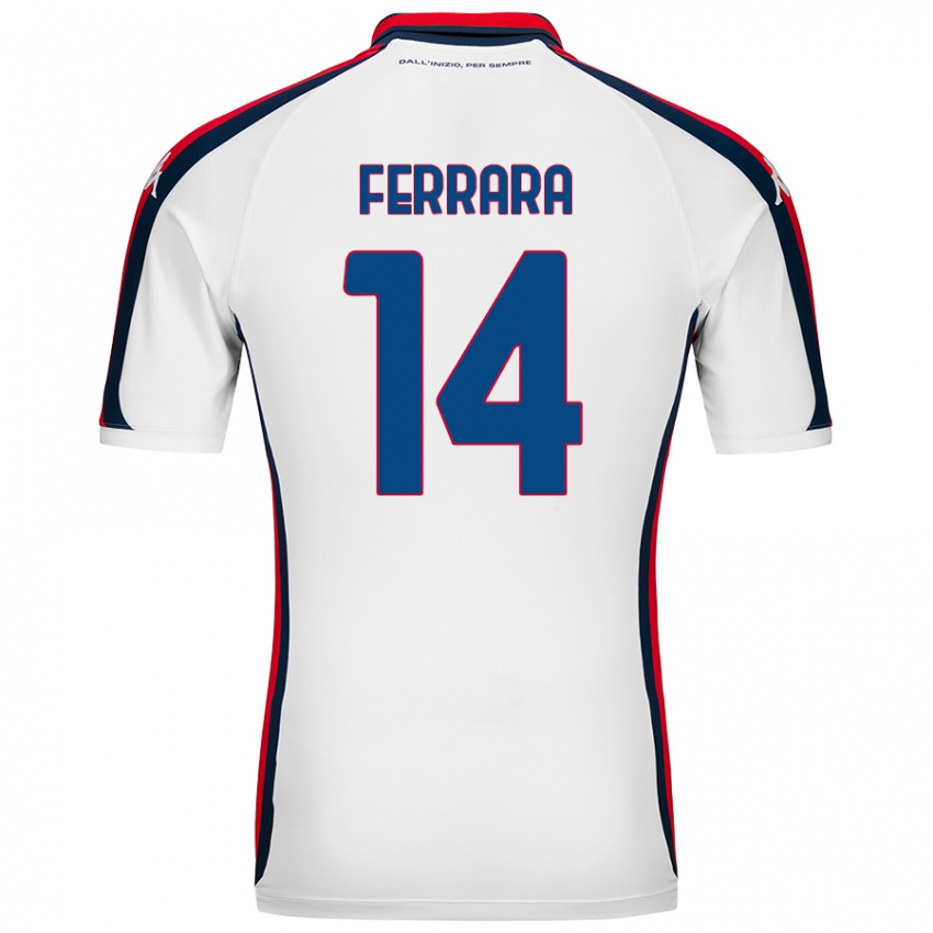 Homem Camisola Anastasia Ferrara #14 Branco Alternativa 2024/25 Camisa Brasil